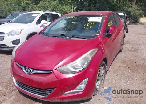 2015 Hyundai Elantra Se из США, поврежденный, VIN KMHDH4AE1FU452709